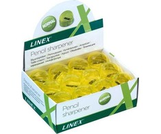 Bantex Linex PS150 drožtukas, 1 skylutė, geltonas