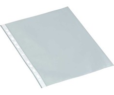 Bantex Plastlommer A4 åben top 0,09mm PP m/præg 100stk/pak - (100 stk.)