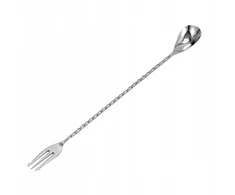 BAR PROFESSIONAL Baro šaukštas su šakute, ilgis 40 cm, plieno