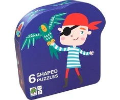 Barbo Toys Dėlionės vaikams dekoratyvinėje piratų dėžutėje