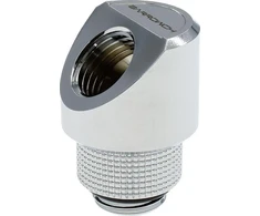 Barrow Adapteris 45 degree G1/4 inch female to G1/4 inch male – swivel, sidabrinis