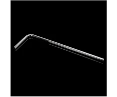 Barrow Copper Hardtube, 16/14mm, 90 Degree – 630mm, juodas nickel