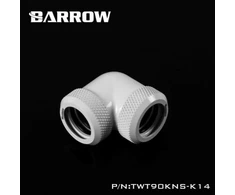 Barrow Multi-Link Adapteris 90 Degree 14mm OD to 14mm OD Hardtube – baltas