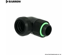Barrow Multi-Link Adapteris Connection 90 Degrees G1/4 Inch AG to 12mm OD Hardtube – Rotatable, Juodas