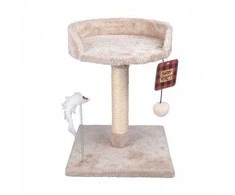 Barry King Katės draskyklė, smėlio spalvos, 39 cm, su vieta guoliui, kamuoliukui ir žaislui