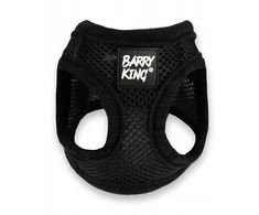 Barry King Juodi šunų petnešos, be spaudimo, XS, krūtinės apimtis 33 cm / krūtinės ilgis 12 cm