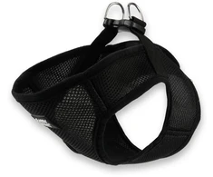 Barry King Juodos nespaudžiančios šunų petnešos XL krūtinės apimtis 48 cm / krūtinės ilgis 24 cm