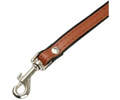 Barry King Odinis šuns pavadėlis, konjako spalvos/juodas, XS-S, 12mm/120cm