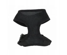 BarryKing Petnešos šunims, juodos, iš tinklelio ir poliesterio, XS dydžio, kaklo apimtis 26 cm / krūtinės apimtis 29-36 cm