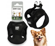 BarryKing Petnešos šunims, juodos, nespaudžiančios, S dydžio, krūtinės apimtis 35 cm / krūtinės ilgis 15 cm