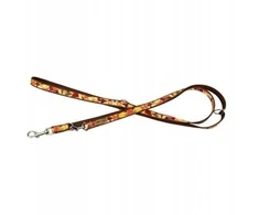BarryKing Šuns pavadėlis, rudens raštas, reguliuojamas, juostinis, 10 mm / 220 cm rudas
