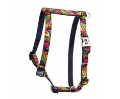 BarryKing Šuns petnešos, tamsiai mėlynos, Picasso raštas, polipropileno austinis audinys, 16 mm / 30-60 cm