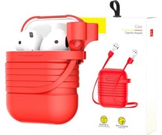Baseus AirPods + juostelė raudona