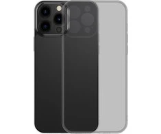 „Baseus“ matinio stiklo dėklas, skirtas „Apple iPhone 13 Pro“, kietas dėklas su gelio rėmeliu, juodos spalvos (ARWS000401)