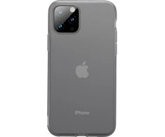 Dėklas Baseus iPhone 11 Pro Max case Jelly Liquid Silica Gel Protective Transparent Juodas
