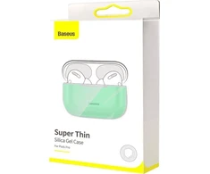 Baseus Baseus silikonowe etui dėklas na ausinės Apple AirPods Pro žalia (WIAPPOD-ABZ06) universalus