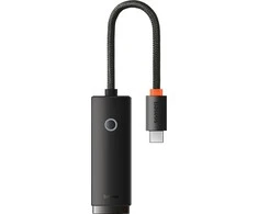 Tinklo adapteris Baseus Lite Series USB-C iki RJ45 – juodas