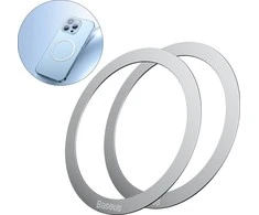 Baseus Halo magnetinis žiedas telefonams, MagSafe (sidabrinis)