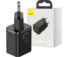 BASEUS įkroviklis Type C PD QC3.0 3A 25W CCSP020101/CCCJG25CE juodos spalvos