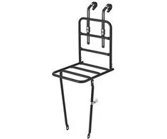 Basil FRONT CARRIER L 26 "-28" priekinis stovas, matinis juodas (BAS-50102)