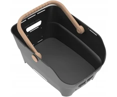 Basil Krepšys tylny na bagażnik CENTO NEO rear bicycle basket, 21L MultiSystem NX, juodas (NEW 2026)