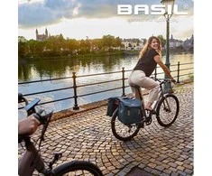 Basil ELEGANCE DVIGUBAS LAIKRAŠTIS MIK 40–49 l, MIK sistema (paruoštas kelionei), atsparus vandeniui, pilkšvai pilkos spalvos