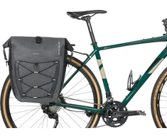 Basil BASIL NAVIGATOR STORM SINGLE PANNIER BAG MIK SIDE L 25-31 L, MIK System (paruošta naudoti) vandeniui atspari pilka juoda (NAUJIENA)