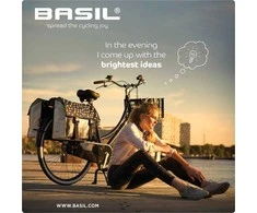 Basil BASIL URBAN LOAD DVIGUBAS DVIGUBAS KREPŠYS 48–53 l, universali tiltelių sistema, 100 % atsparus vandeniui, juodas su šviesą atspindinčiomis/juodas (NAUJIENA 2024 m.)