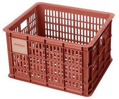 Basil Crate M terra red dviračio dėžė 29,5L