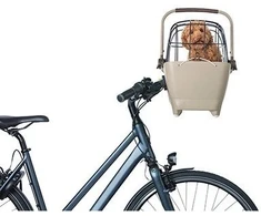 Basil Krepšys priekiui ant vairo BASIL BUDDY DOG BICYCLE BASKET FRONT KF 32L, KF System, bisotti ruda (NEW)