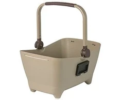 Basil Krepšys priekiui ant vairo BASIL BUDDY DOG BICYCLE BASKET FRONT KF 32L, KF System, bisotti ruda (NEW)