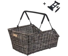 Basil Galinis krepšys transportavimui BASIL CENTO RATTAN LOOK MIK, MIK sistema (paruošta kelionei), atsparus vandeniui, natūraliai ruda