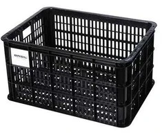 BASIL DVIRAČIŲ DĖŽĖ L vairo krepšelis/nešiklis, 40 l, perdirbta sintetika, juoda (NAUJA)