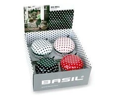 Basil Big Bell Polkadot 80mm dviratis doorbell, spalvų derinys dėžutė 4 vienetų (BAS-50403)