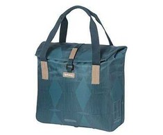 Basil Bagažinės krepšys BASIL ELEGANCE BICYCLE SHOPPER 20-26L Hook On System, atsparus vandeniui estate mėlynas