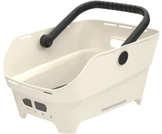 Basil Galinė dviračio krepšys ant bagažinės CENTO NEO rear bicycle basket 21L MultiSystem NX off-baltas