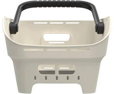Basil Galinė dviračio krepšys ant bagažinės CENTO NEO rear bicycle basket 21L MultiSystem NX off-baltas