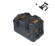 Basil Krepšys ant bagažinės BASIL MILES TARPAULIN TRUNKBAG MIK 7L, MIK sistema (paruošta naudojimui), 100% vandeniui atsparus juodai oranžinis