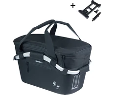 Basil Classic Carry All Iso Mik dviratininko krepšys, juodas, 18l