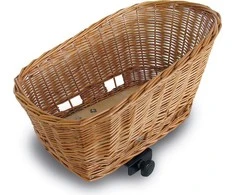 Basil Galinio bagažo krepšys PASSION gyvūnams 45cm SENNA System Clamp Device Wicker Varnhed Natural (BAS-54016)