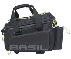 BASIL MILES TENTINIS BAGAŽINĖS KEPURĖ XL PRO MIK 9-36L, MIK sistema (paruošta naudoti), 100 % vandeniui atspari, juodos žalios spalvos (NAUJIENA 2025)