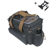 BASIL MILES TRUNKBAG XL PRO MIK 9-36L, MIK System 2.0 (paruoštas naudoti, 100 % atsparus vandeniui, juodos spalvos (NAUJIENA 2025))