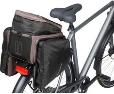 BASIL MOV TRUNK BAG, MIK su tvirtinimo adapteriu, 10-26L, Atsparus vandeniui, Rudas (NAUJIENA 2025)
