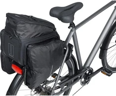 BASIL MOV TRUNK BAG, MIK su tvirtinimo adapteriu, 10-26L, Neperšlampamas, Juodas (NAUJIENA 2025)