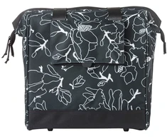 Basil Miesto kuprinė vienvietė BASIL GRAND FLOWER BICYCLE SHOPPER 23L, MIK Hooks System, juoda