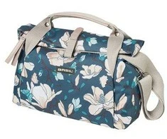 BASIL Vienvietis miesto krepšys MAGNOLIA CITY BAG 7L, užsegimas kabliuku, neperšlampamas poliesteris, žalsvai mėlynas (NAUJA) - BAS-17680