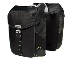 Basil Turistinis krepšys dvigubas MILES DOUBLE BAG 32L, diržas, vandeniui atsparus poliesteris, juoda (NEW) - BAS- 17751