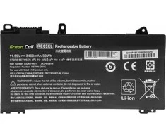 Hewlett Packard (HP) Žalias Cell Žalias Cell RE03XL akumuliatorius, skirtas HP ProBook 430 G6 G7 440 G6 G7 445 G6 G7 450 G6 G7 455 G6 G7 445R G6 455R G6