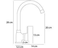 Virtuvinis Maišytuvas - PYRAMIS 090918501 Juodas Su Ištraukiamu Termostatu