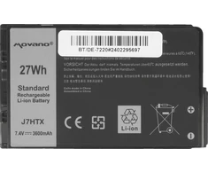 Movano Bateria j7htx dell latitude 12 rugged 7202 7212 7220 tablet - 3600 mah (27 wh)